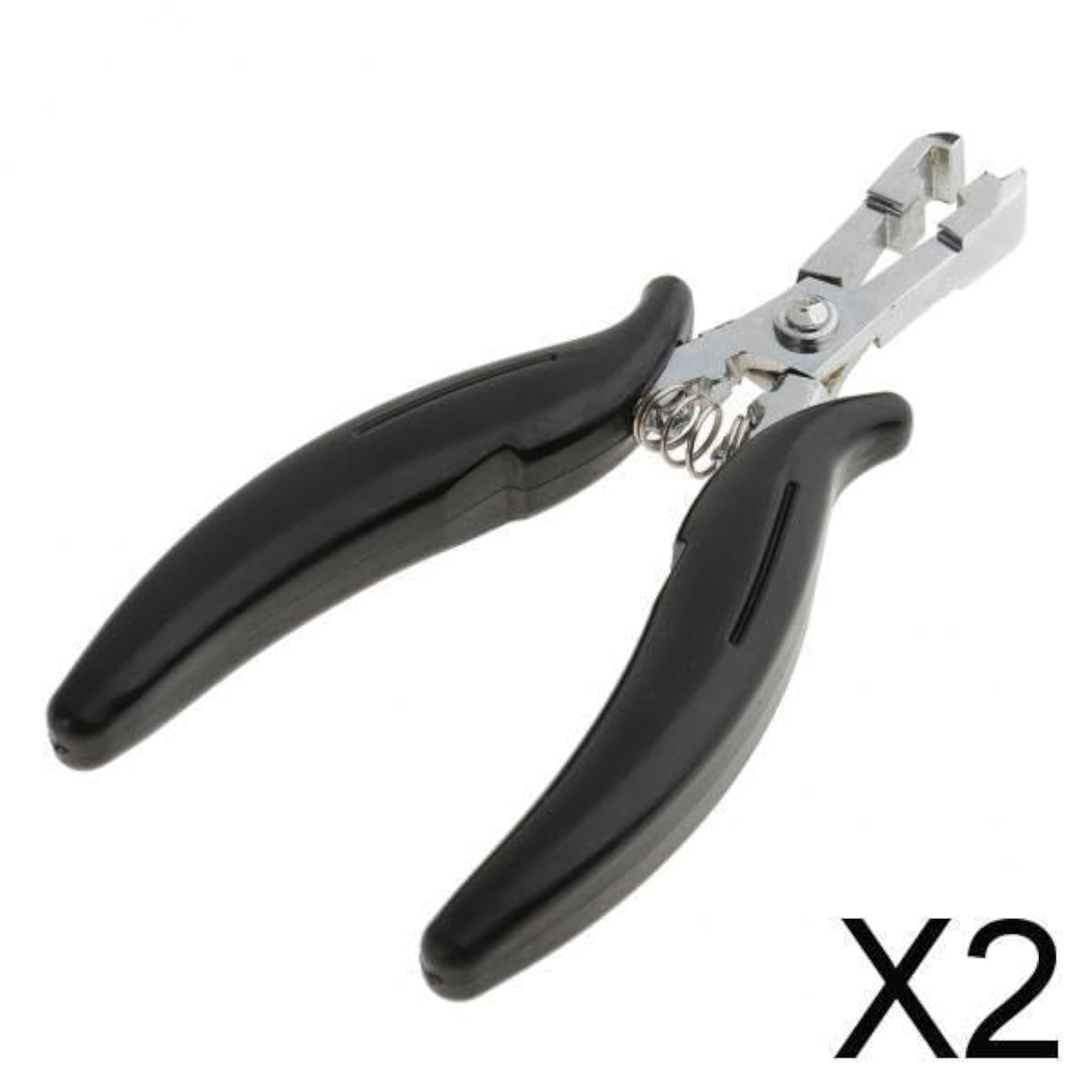 2x Hair Extensions Pliers for Micro Rings and Fusion Glue
