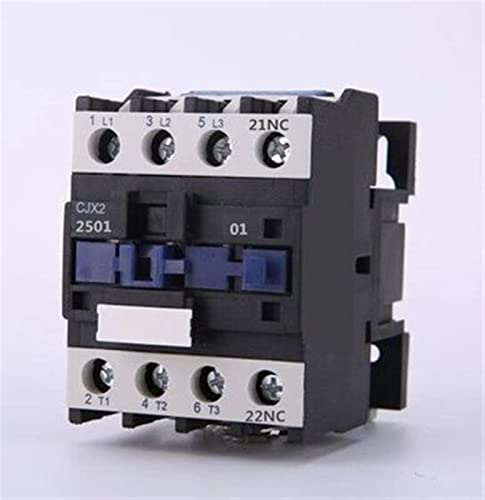 Contacteur d'alimentation électrique triphasé 25A rail DIN 24V NC