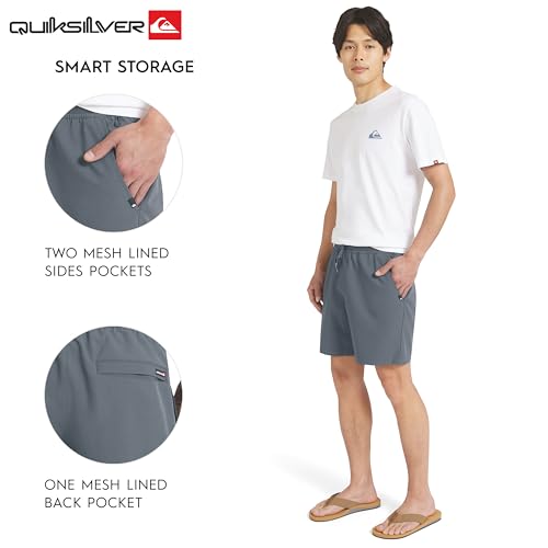 Quiksilver Men's Regular Fit Stretch Waist Water Friendly Active Hybrid Shorts (S-XXL) - Image 5