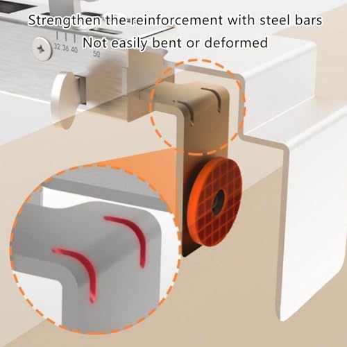 Pinces de rangement réglables durables en acier inoxydable pur - 6