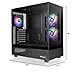 Thermaltake View 270 Plus TG ARGB Black Mid Tower E-ATX Case; 3x120mm ARGB Fans Included; Support Up to 360mm Radiator; Front & Side Dual Tempered Glass Panel; CA-1Y7-00M1WN-01; 3 Year Warranty