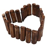 NOLITOY Korrosionsschutz Holz Zaun 15cm Hoher Holzzaun für Garten Hof Dekorative Gartenbegrenzung