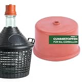 STREND PRO Gummistopfen 75mm mit Bohrung | Gärstopfen für Gärspund & Gärröhrchen | Gummi Stopfen für Weinballon 5 Liter & Gärballon | Gärkappe Zubehör zum Wein selber Machen