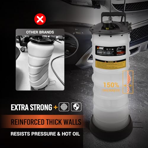 image for EWK 12L Heavy Duty Manual Oil Extractor/Dispenser Pump, Fluid Vacuum E