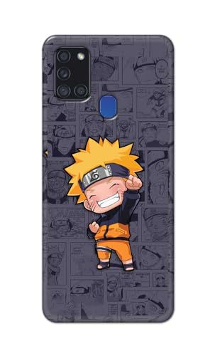 Image of Plastic Printfidaa Printed Hard Back Cover Case For Samsung Galaxy A21S Back Cover (Famous Anime Cartoon Character) -112, Multicolor