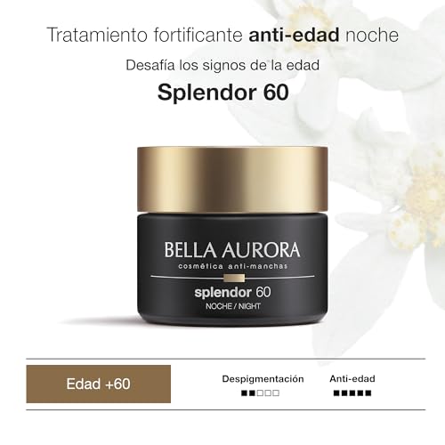 BELLA AURORA - Splendor +60 Crema de Noche, Tratamiento Fortificante Antiedad, Activos Última Generación y Extractos Naturales - imagen 2