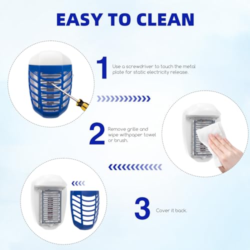 Image of 6 Pack Plug in Bug Zapper, Indoor Bug Zapper Plug in for Flying Insect Fully Automatic Mosquito Trap with Led Light for Patio, Bedroom, Kitchen, Office Mosquito Repellent112