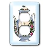 3dRose lsp_43813_6 Victorian Floral Teapot Outlet Cover