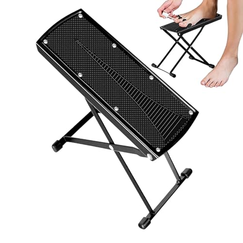 Taburete de para tecnología de uñas, reposapiés de belleza, tecnología de uñas económica, taburete antideslizante con 6 alturas, herramienta de negra con carga de rodamiento