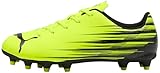 Coupe classique Puma ATTACANTO II FG/AG JR Chaussures de Football, Yellow Alert Black, 38 EU, Yellow Alert Puma Noir, 34.5 EU