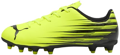 Puma ATTACANTO II FG/AG JR Chaussures de Football, Yellow Alert Black, 38 EU, Yellow Alert Puma Noir, 34.5 EU
