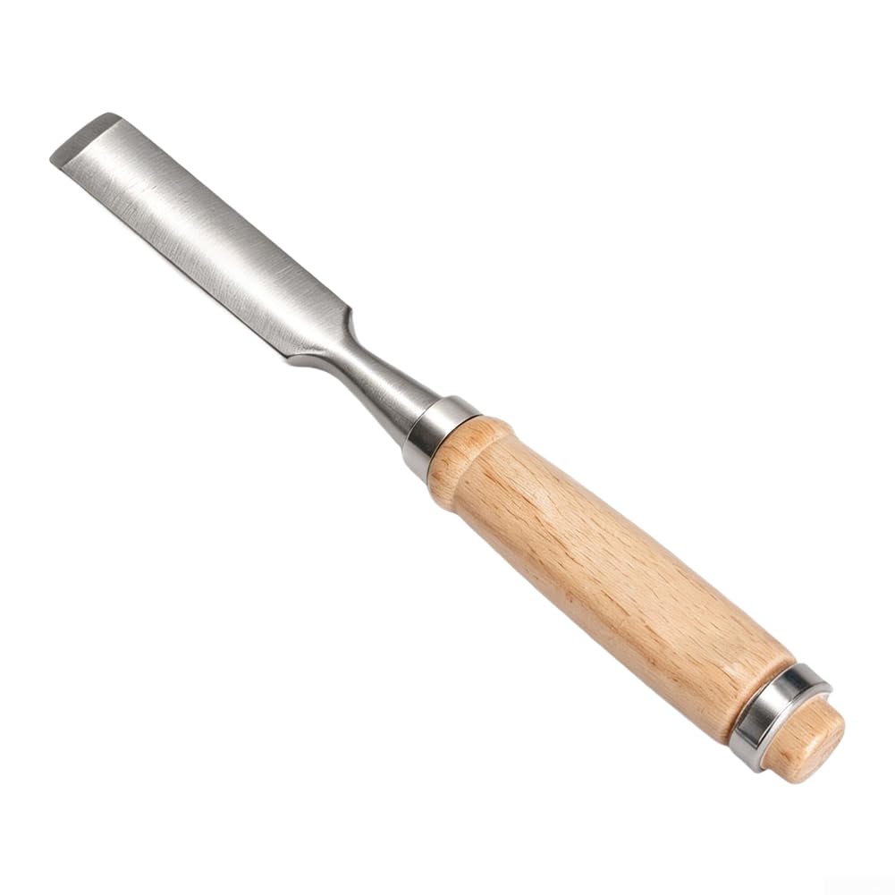 Juego de Cinceles para Madera para profesional para acero Cromo Vanadio Mangos Haya Tallado Artesanal 6-38mm(12mm)