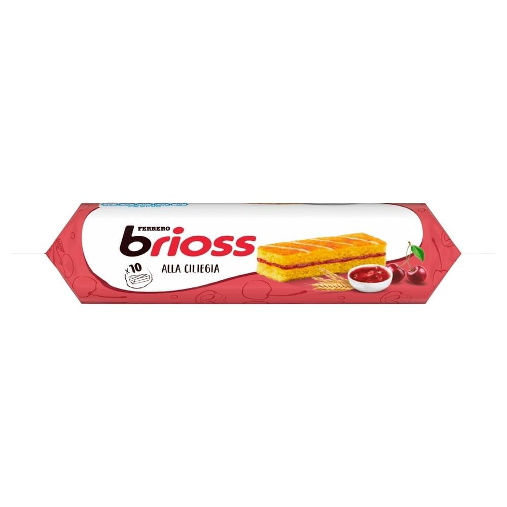 Italian Gourmet Brioss Kirsch-Kuchenriegel 12x280g 3,36kg 120 Stück + Polpa