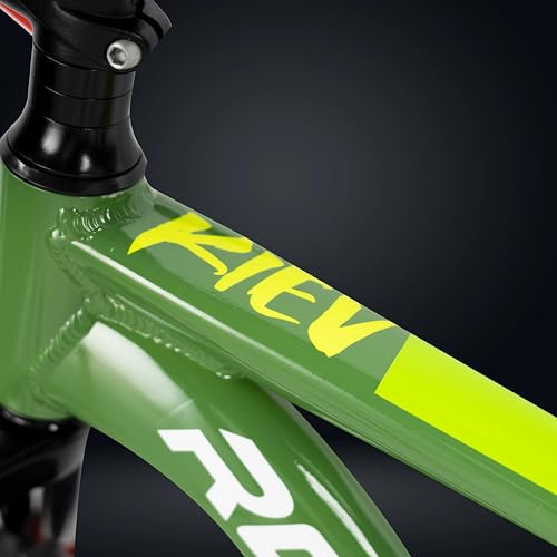 Image of ROADGIANT Kiev 20T Dual Disc Brake| Aluminum Frame Bicycle | Single Speed | Front Suspension | Unisex | Kids Cycle| (Army Green)