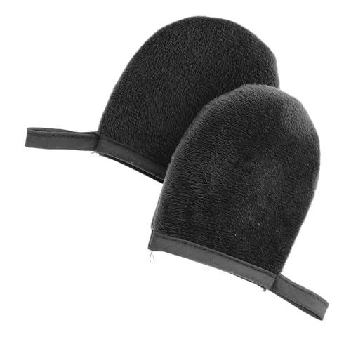 Baluue Guantes Aplicadores De Loción Corporal 2 Piezas Tamaño Único, Guantes De Felpa Para Aplicar Crema Solar y Aceite Bronceador, Ideales Para Uso Piel y Masaje