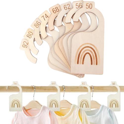 8-teilige hölzerne Baby-Größenunterteilungen,...