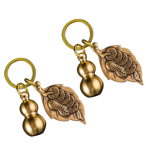 JEWEDECO Schlüsselanhänger Hulu Anhänger aus Messing Dekorativer und Leichter Schlüsselanhänger 2 Stück Einzigartiges Design für Auto und Alltagsschlüssel für 8,99 EUR bei Amazon Bild: JEWEDECO Schlüsselanhänger Hulu Anhänger aus Messing Dekorativer und Leichter Schlüsselanhänger 2 Stück Einzigartiges Design für Auto und Alltagsschlüssel für 8,99 EUR bei Amazon