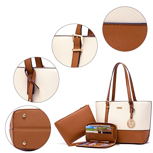 Image of Purses And Wallets Set For Women Work Tote Satchel Handbags Shoulder Bag Top Handle Totes Purse With Matching Wallet