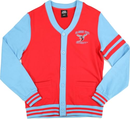 Big Boy Delaware State Hornets S4 Mens Cardigan [Red] - ID#67214-143-85-0-0