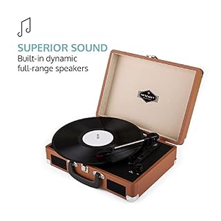 auna Peggy Sue Record Collector Set (Tourne-Disque Portable et Valise à vinyles au Desing rétro, 2 Haut-parleurs… - Les Beatles, Paul McCartney, John Lennon, RIngo Starr, George Harrison auna Peggy Sue Record Collector Set (Tourne-Disque Portable et Valise à vinyles au Desing rétro, 2 Haut-parleurs… – Image 6