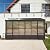 Domi 10x12FT Wall Mounted Sunroom Gazebo, Aluminum Enclosed Gazebo with 2 Lockable Sliding Doors,Sloping Polycarbonate Roof&Moveable PVC Screen, Outdoor Sun Room Lean to Gazebo for Deck Patio