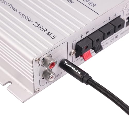 Cable de audio estéreo 3.5mm a 6.35mm 1.0 m miniatura 6