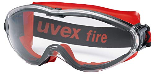 Uvex Ultrasonic Vollsichtschutzbrille - Supravision Excellence - Transparent/Schwarz-Rot