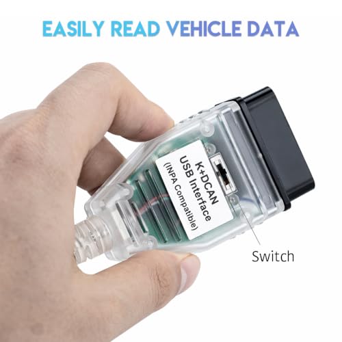 Cable K+D CAN Hosyond con interruptor interfaz OBD2 INPA para BMW Serie E 2