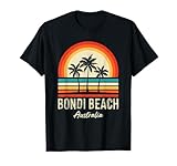 Sunrise Bondi Beach Palmen Australien Sommer Surfen T-Shirt