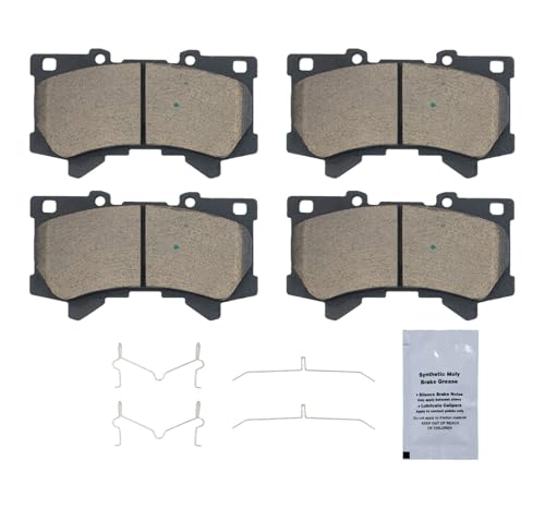Image of HUSCH D2442 Front Ceramic Brake Pads Kit Fit For Lexus LX600 2022-2023, For Toyota Sequoia 2023, For Tundra 2022-2023