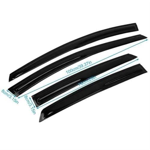 Sourcils de phares pour Focus 2012-2018 anti-pluie acrylique auto