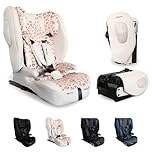 My Babiie MBCS80 Foldable Toddler to Booster R129 Child Car Seat - ISOFIX with Top Tether, Harness, 76-150cm (Approx. 9-36kg, 15 Months - 12 Years), i-Size, Group 1/2/3, Forward Facing - Pink Leopard