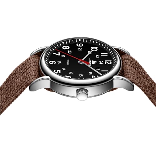 Image of LN LENQIN Mens Watches Unisex Military Sport Nylon Strap Stylish Luminous Fashion Analog Quartz Watch for Men Waterproof Army Tactical Casual Wristwatch