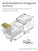 CableCreation Cat6 RJ45 Connectors, 100-PACK Cat6 RJ45 Ends, Ethernet Cable Crimp Connectors UTP Network Plug for Solid Wire and Standard Cable, Transparent #5