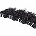 Brazilian Water Wave Human Hair Weave 4 Bundles 8 Inch Ocean Wave Real Virgin Remy Unprocessed Short 4Bundles Sew In Hair Extensions Wet And Wavy 10A Grade Natural Black Color For Women Girls 50g