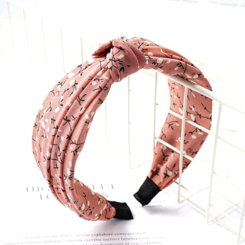 YIXANNX Bandeau motif floral mode fleur bandes de cheveux bandeaux réglables cerceau arc chapeaux pour femmes filles mariage – vue 4