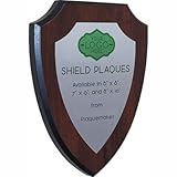 Full-Color Metal Shield Plaques. Include your Personal Logo or Photo and Custom Text (6 x 8