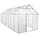 Gewächshaus Zelsius Aluminium für Garten 430 x 190 cm