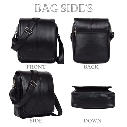 Image of Unique Side Bag One Side Shoulder Bag For Men & Women Leatherite bag Travel Bag Trendy Bag Leather Bag Office Bag