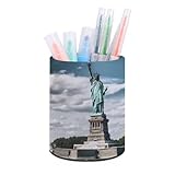 Porte-stylo pratique : le porte-stylo Statue de la Liberté à NYC mesure 7,9 x 7,9 x 9,9 cm, et avec son design moderne et minimaliste, aide non seulement à garder votre bureau bien rangé, mais inspire également l'apprentissage et la créativité. Ce porte-stylo est parfait pour ranger divers outils d'étude tels que des stylos, des ciseaux, etc.