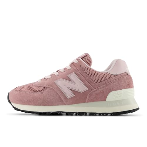 New Balance New Balance Women's 574 Sneaker, Alpha Pink/Nb 102 White, 7