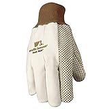 Jersey Work Gloves with Grip Dots, One Size (Wells Lamont 310)
