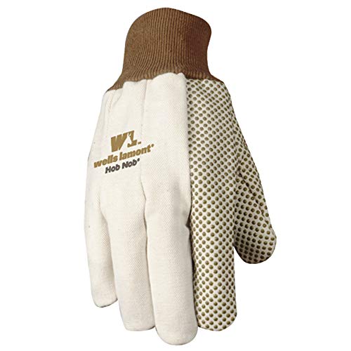 Jersey Work Gloves with Grip Dots, One Size (Wells Lamont 310)