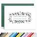 Personalized Stationery Note Cards with Envelopes – Custom Name With optinal Greeting,12 Flat or Folded Cards & Colored Envelopes Crush Resistant Packaging (Eucalyptus)