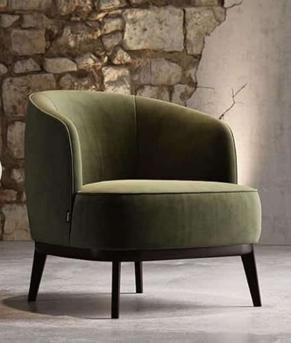 ZARA TRADING COMPANY One Seater Sofa Wing Chair for Living Room | 1 Seater Sofa Chair | Arm/Back Rest ChairCushion | Green,