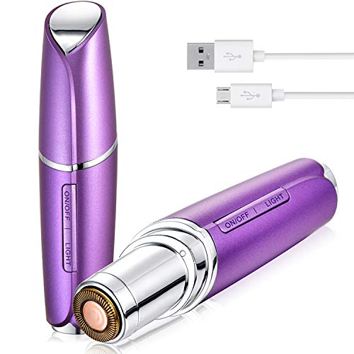 Precision Facial Hair Removal For Women by Yoove | Painless & Clean Hair Remover For Face | USB Rechargable Ladies Electric Shaver & Bikini Trimmer (Purple) Precision Facial Hair Removal For Women by Yoove | Painless & Clean Hair Remover For Face | USB Rechargable Ladies Electric Shaver & Bikini Trimmer (Purple)