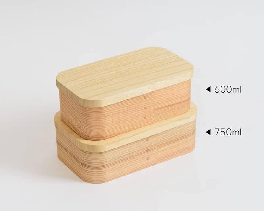 新品未使用　わっぱ弁当　三ツ星弁当箱750ml(Lサイズ) ASAKURA 三ツ星弁当箱 750ml （曲げわっぱ まげわっぱ ランチ