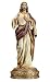 Heavenly Protectors Joseph's Studio by Roman Exclusive Sacred Heart of Jesus Figurine on Gold Base with a Drawer That Contains a Prayer to The Saint, 10.25-Inch