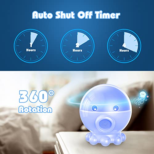 Night Light Projector,Ocean Star Night Light For Kids Room,Dinosaur Toys With 360° Rotation,Remote And Timer,3 Projection Films,17 Light Modes,9 Lullaby Songs,Birthday Christmas Gifts Kids Toys-Blue #TOP4