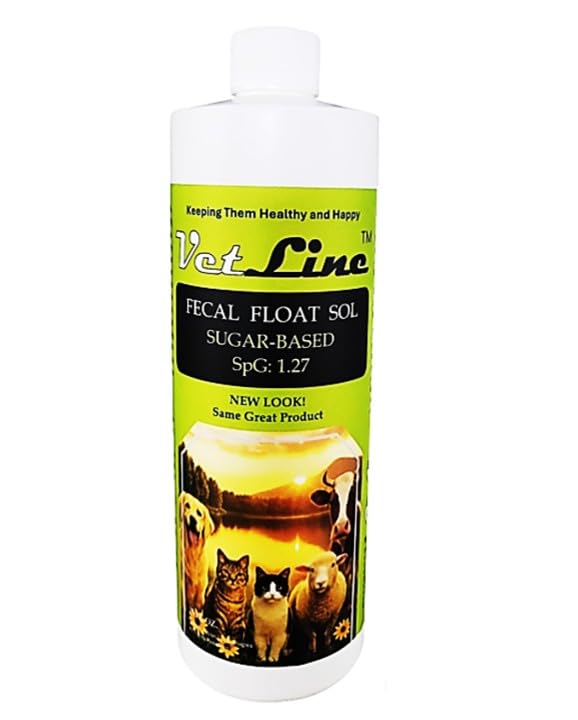 VetLine Fecal Float Sol, Sugar-Based, SpG: 1.27 (500 ml)